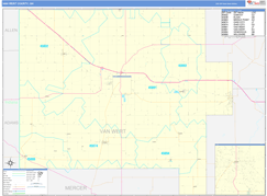 Van Wert County, OH Digital Map Basic Style